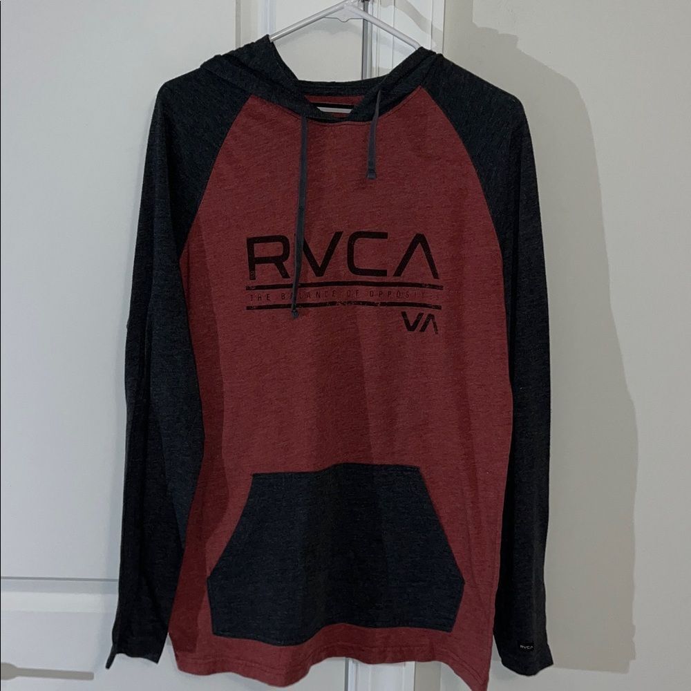 Thin RVCA Regular fit Hooded Hoodie Sweatshirt L Men’s Skater Surfer Surfing